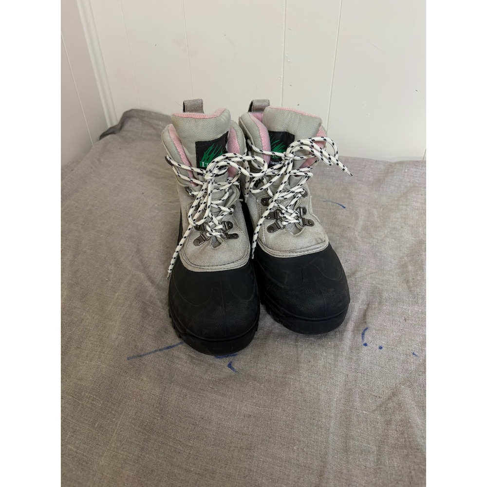 Itasca Granite Peak Womens Snow Boots Gray Black Pink Thinsulate Size 9